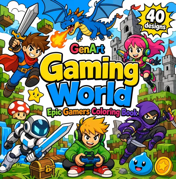 Scene: A full illustrated little world in bright daylight, with a foreground, middle and background.